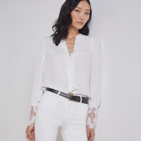 L'AGENCE Tops - L’Agence Ava Blouse Size XS